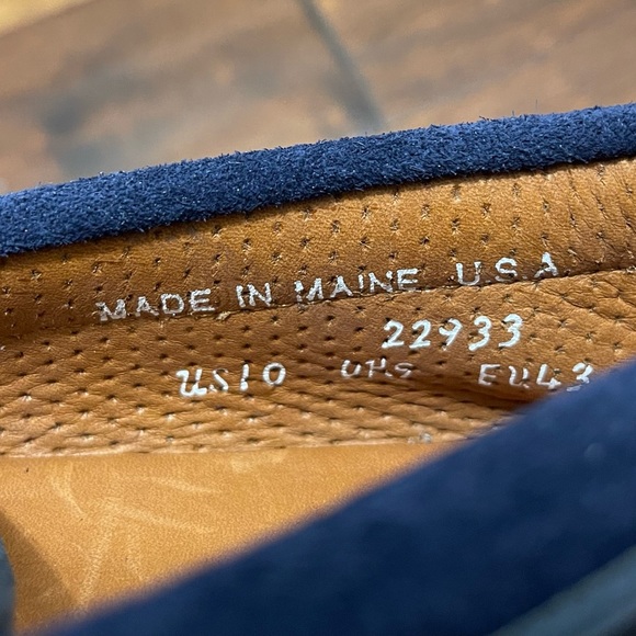 Sunspel and Sperry Suede Boat Shoe in Navy Men’s Size 10 22933 - Picture 3 of 9